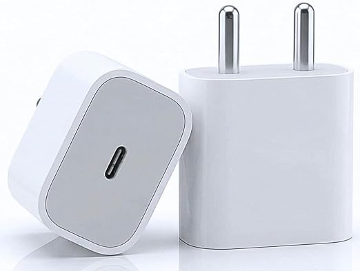 PD 20W USB-C Power Adapter Compatible with iPhone 17/16/15/14/13/12 Series | BIS Certified | (Support Upto 27W) |Original Charging Speed| Only Adapter